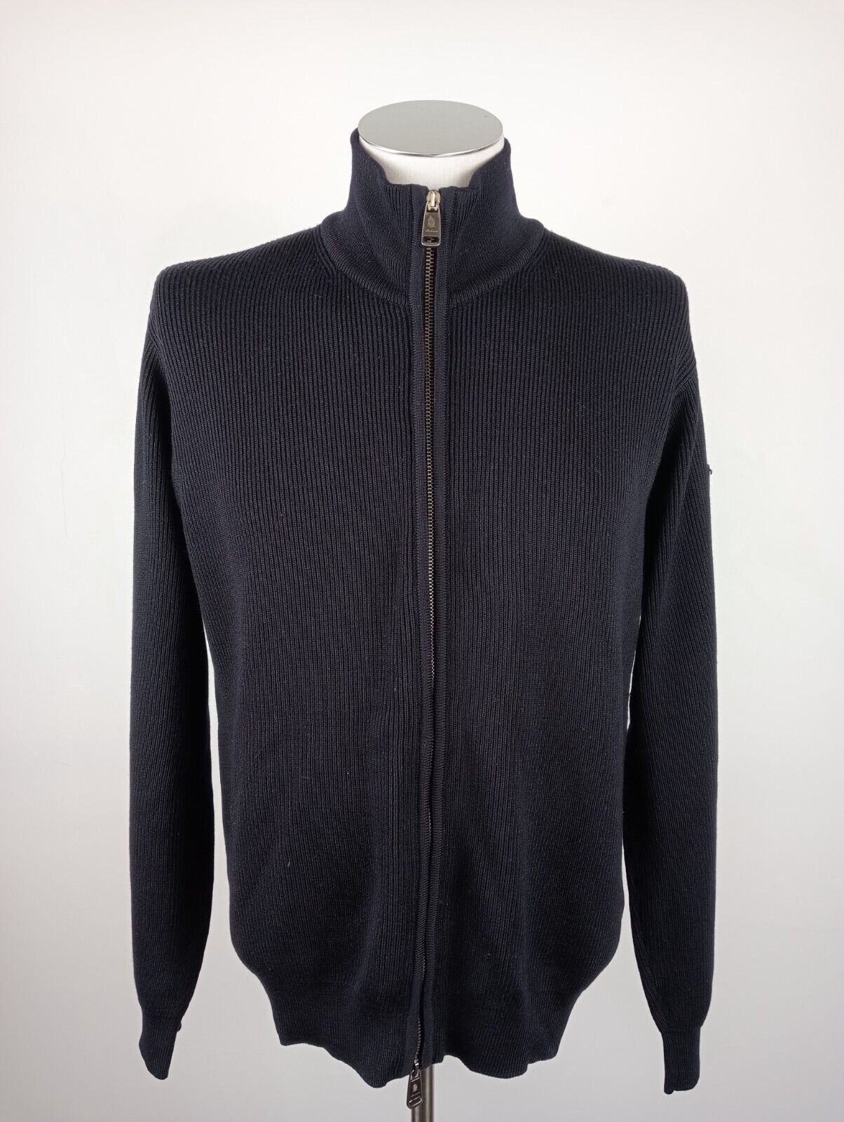 MARINA YACHTING MAGLIONE ZIP LANA WOOL VINTAGE UOMO Tg. L MAN SWEATER CASUAL