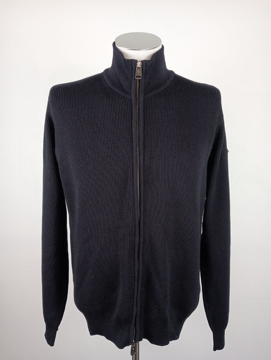 MARINA YACHTING MAGLIONE ZIP LANA WOOL VINTAGE UOMO Tg. L MAN SWEATER CASUAL