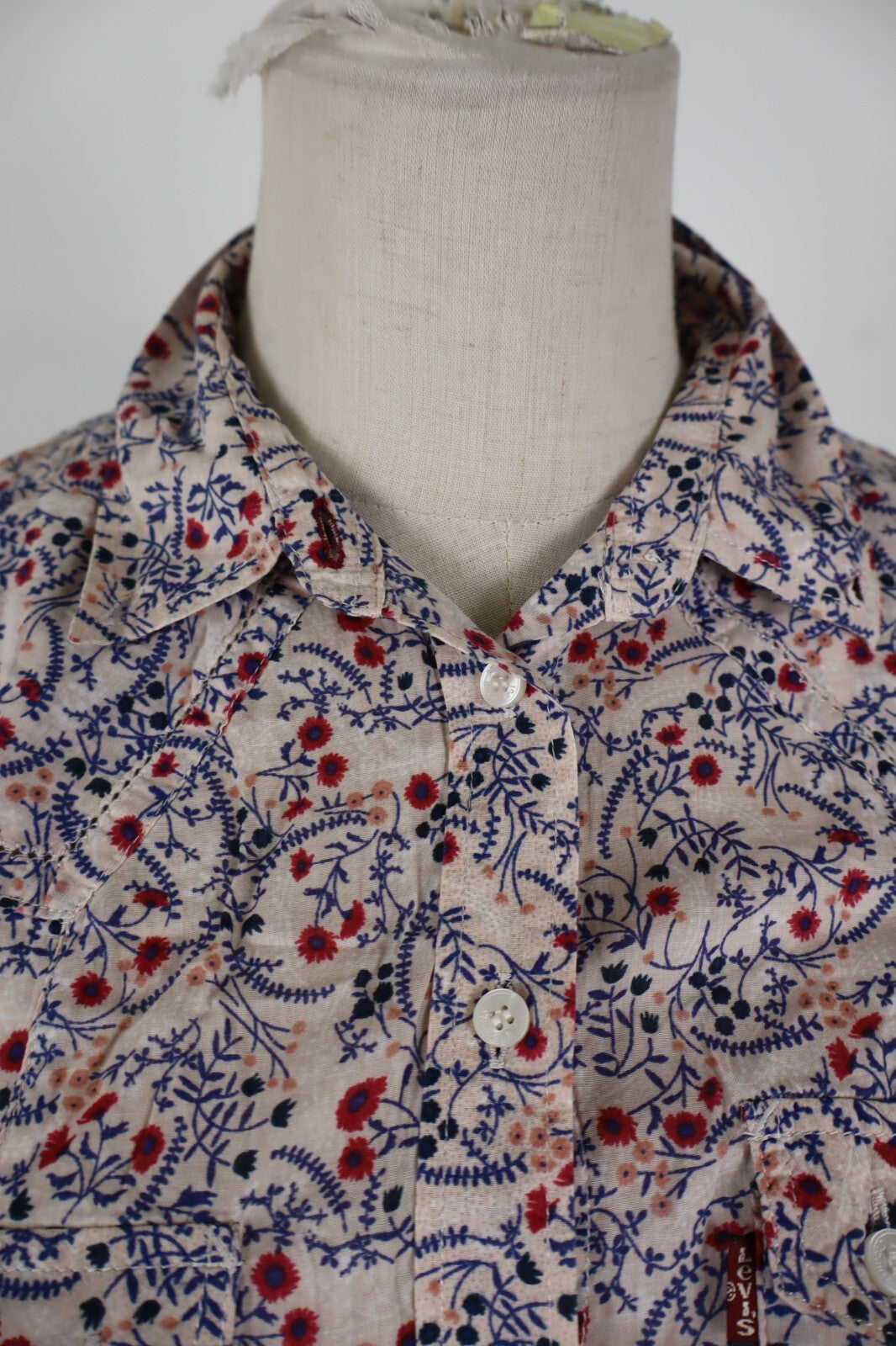 LEVI'S CAMICIA  DONNA TG. S WOMAN SHIRT CASUAL VINTAGE COTONE