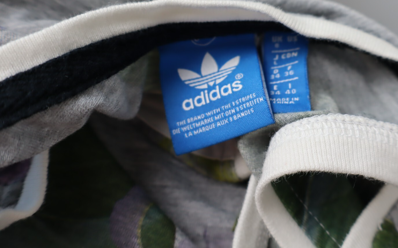 ADIDAS CANOTTA MAGLIA DONNA TG. 40 WOMAN CASUAL VINTAGE T-SHIRT TOP COTONE