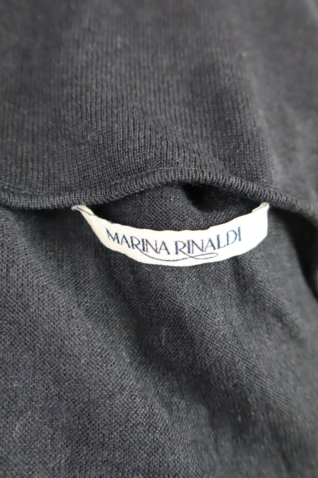 MARINA RINALDI VESTITO ABITO DONNA TG M WOMAN CASUAL VINTAGE DRESS SETA CASHMERE