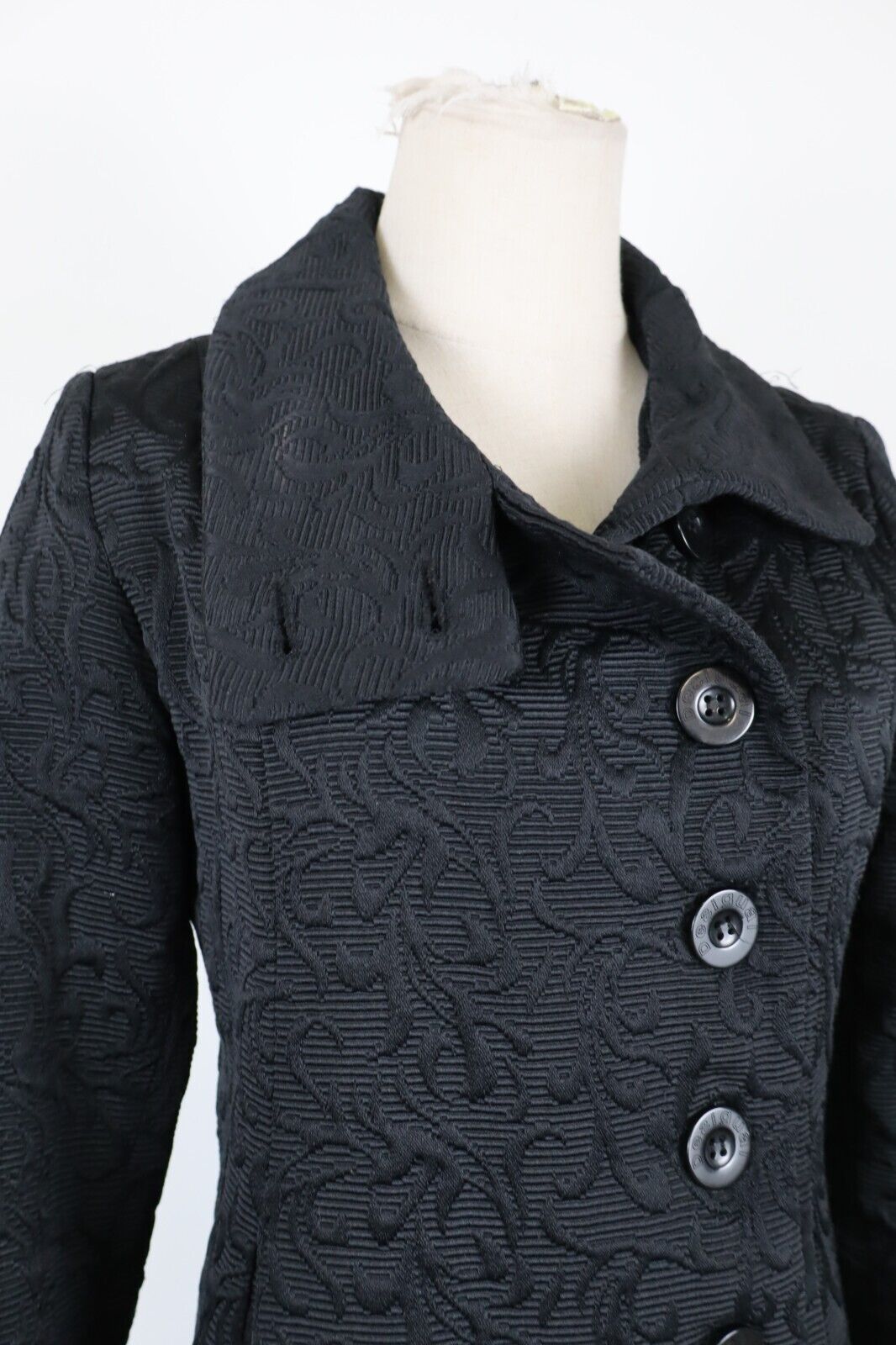 DESIGUAL CAPPOTTO DONNA COAT Tg 40 WOMEN VINTAGE CASUAL JACKET