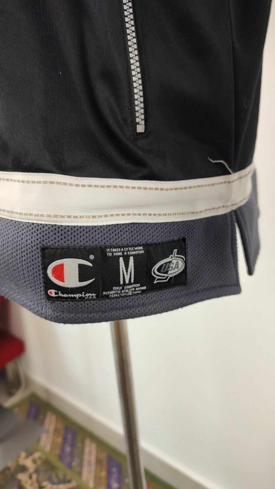 CHAMPION USA HOCKEY GIACCA SPORTIVA UOMO Tg. M MAN CASUAL SPORT JACKET