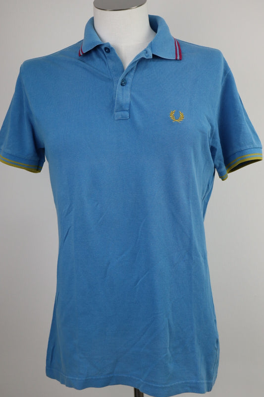 FRED PERRY POLO MAGLIA UOMO COTONE TG. M MAN COTTON T-SHIRT CASUAL VINTAGE