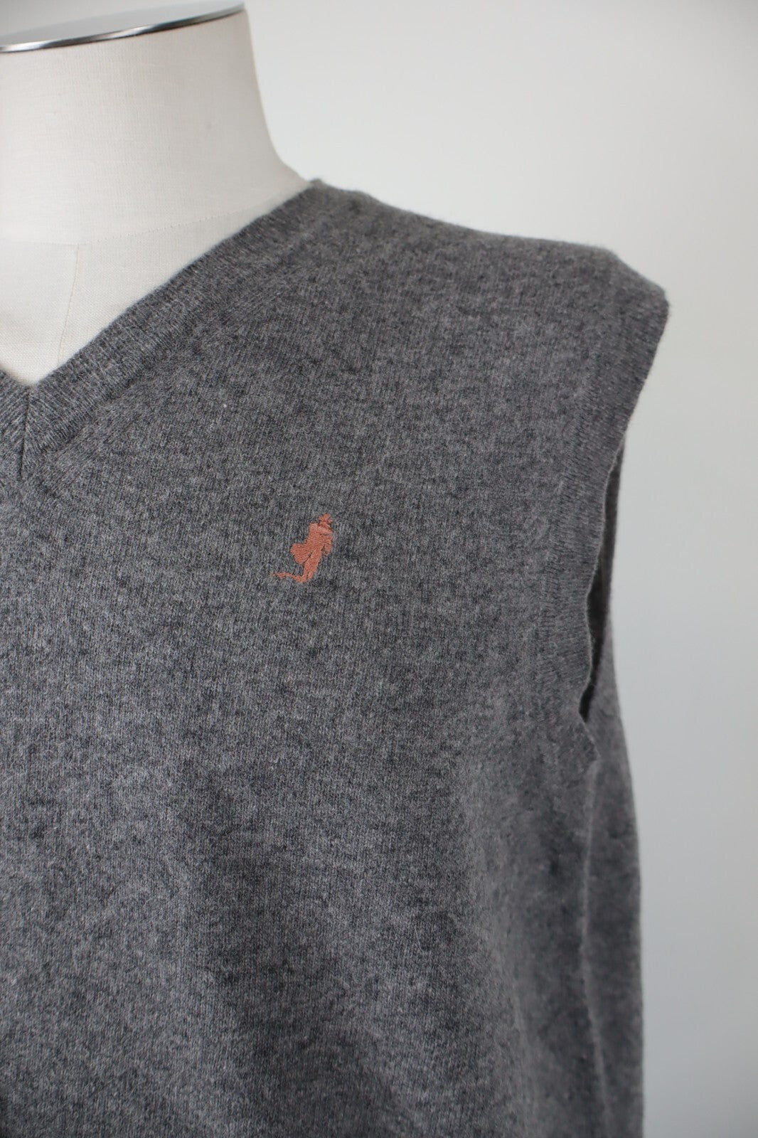 MARLBORO CLASSICS MAGLIONE SMANICATO LANA GILET UOMO Tg. L SWEATER MAN CASUAL