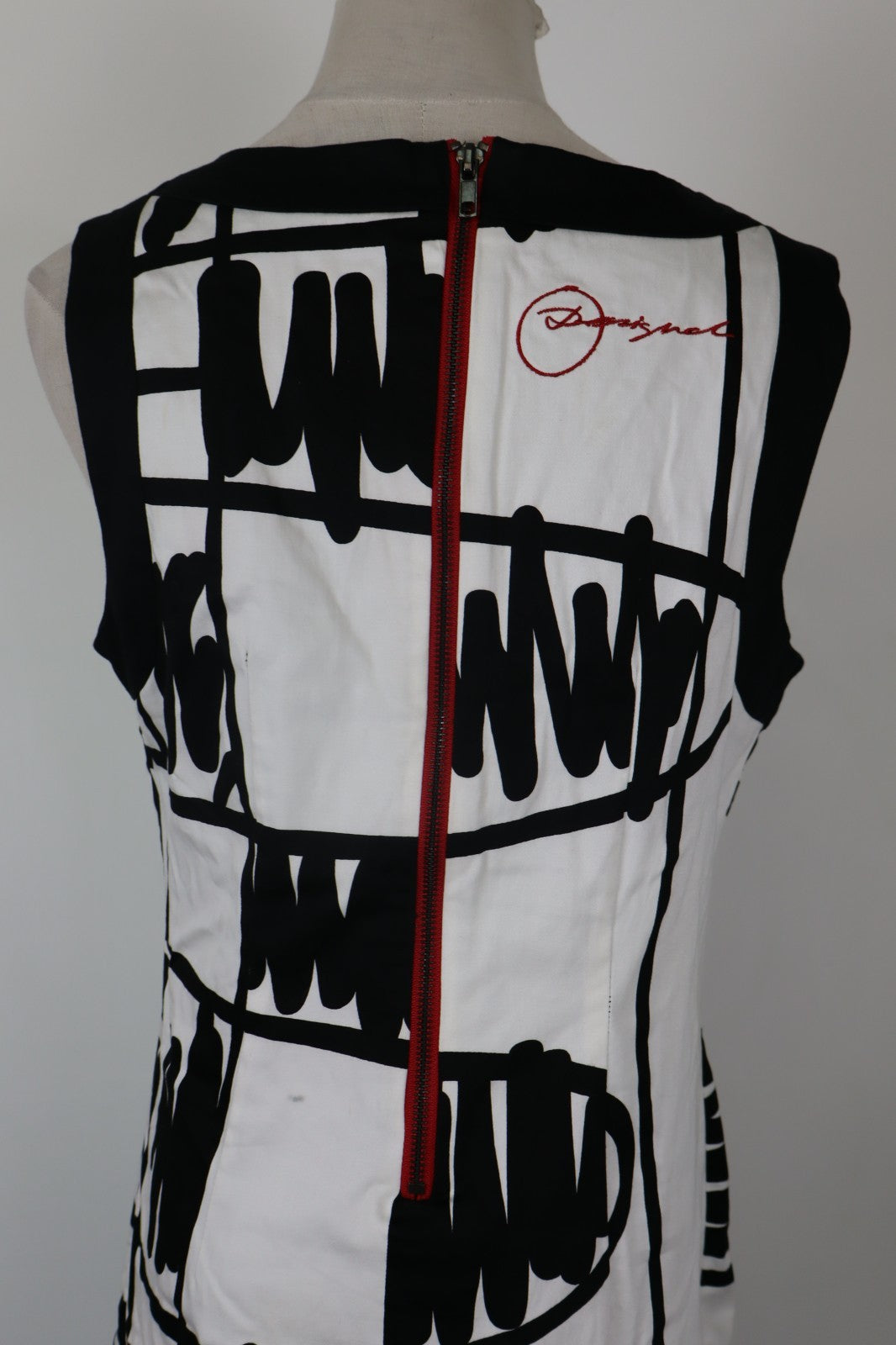 DESIGUAL VESTITO DONNA TG. 42 WOMAN CASUAL VINTAGE DRESS