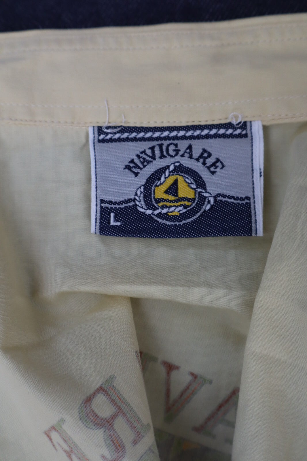 NAVIGARE CARIBBEAN ISLES CAMICIA UOMO COTONE TG. L  MAN CASUAL VINTAGE SHIRT