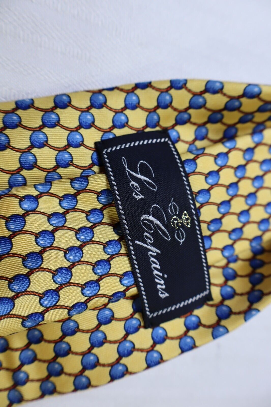 LES COPAINS 100% SILK TIE SETA CRAVATTA NECKTIE MADE IN ITALY CLASSIC