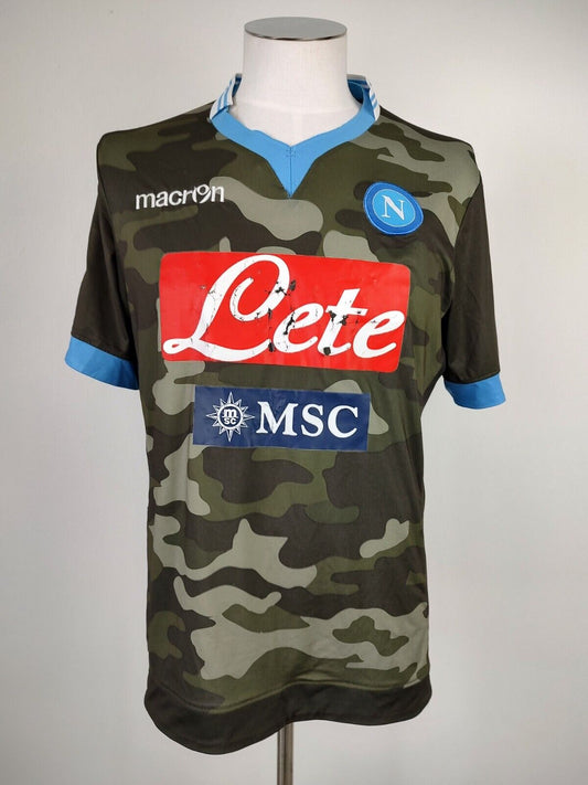 MACRON NAPOLI HIGUAIN N 9 MAGLIA CALCIO UOMO XL SOCCER TRIKOT MAN JERSEY 2013/14