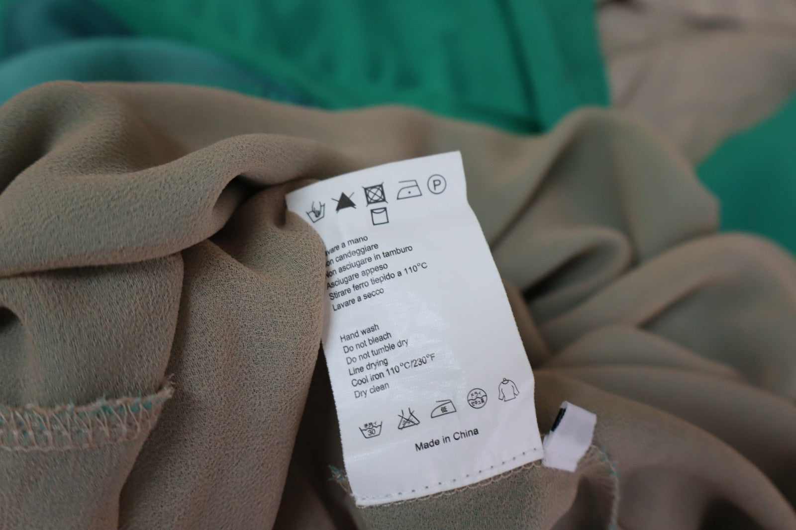 FORNARINA VESTITO ABITO BRETELLE DONNA TG. L WOMAN CASUAL VINTAGE DRESS VERDE