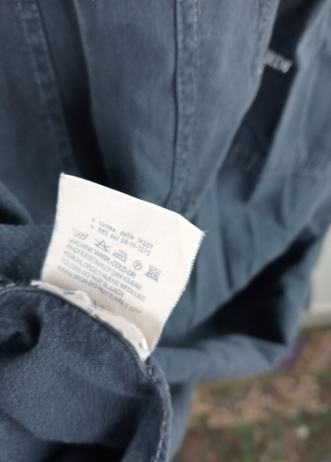 TRUSSARDI JEANS CAMICIA UOMO TG. L MAN CASUAL VINTAGE SHIRT COTONE ITALY