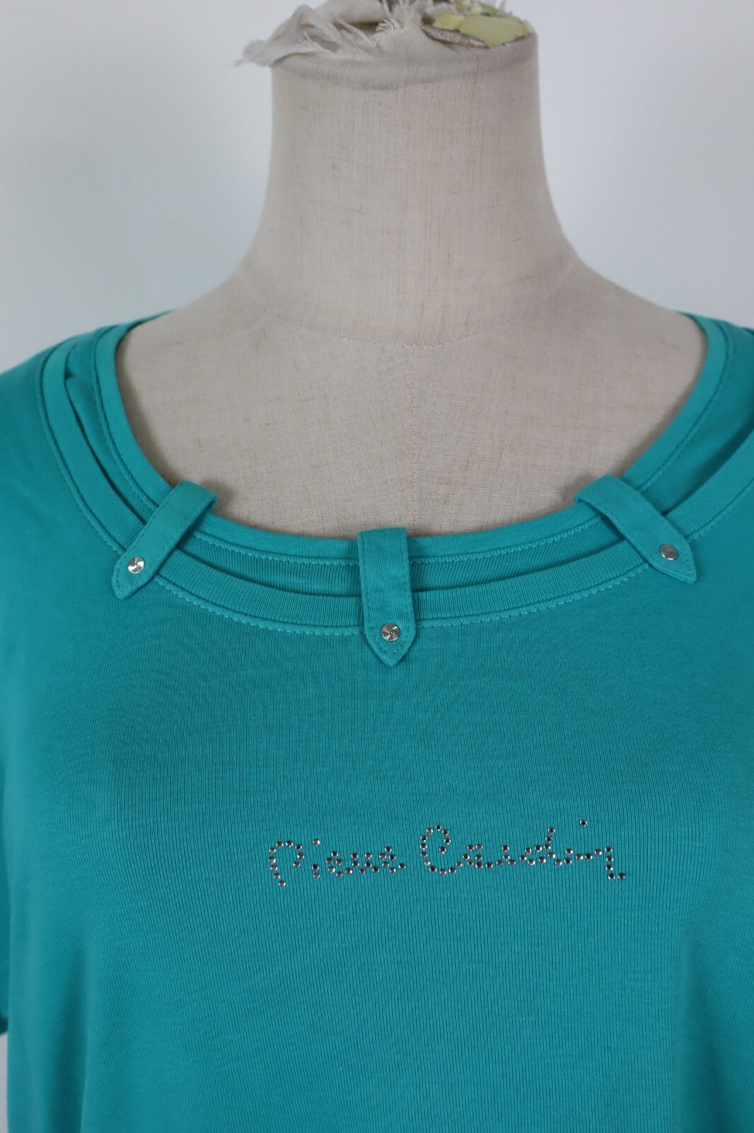 PIERRE CARDIN MAGLIA DONNA TG. XL WOMAN CASUAL VINTAGE T-SHIRT TOP COTONE