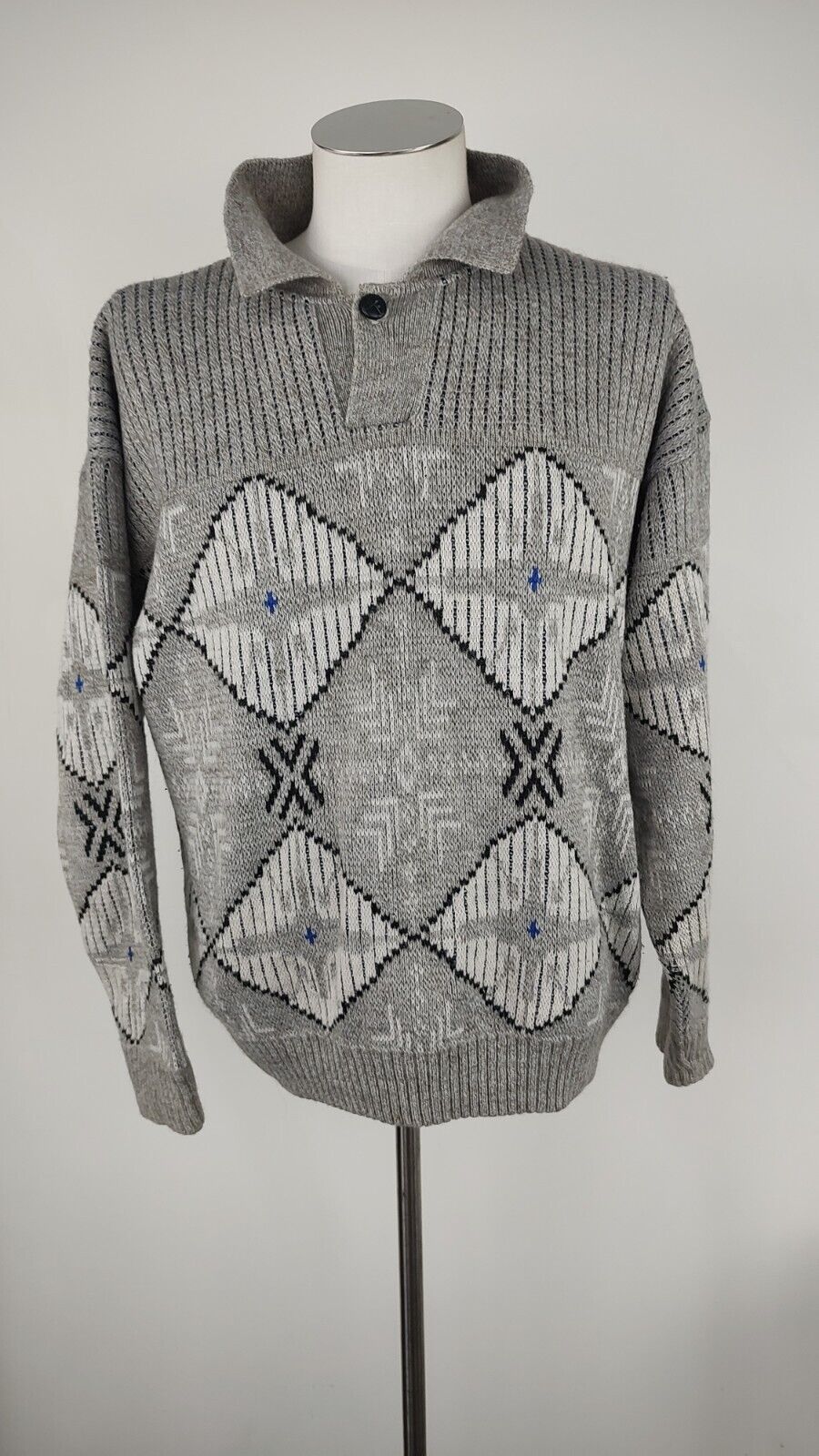 ELLESSE MAGLIONE COTONE VINTAGE UOMO Tg. 50 MAN SWEATER CASUAL