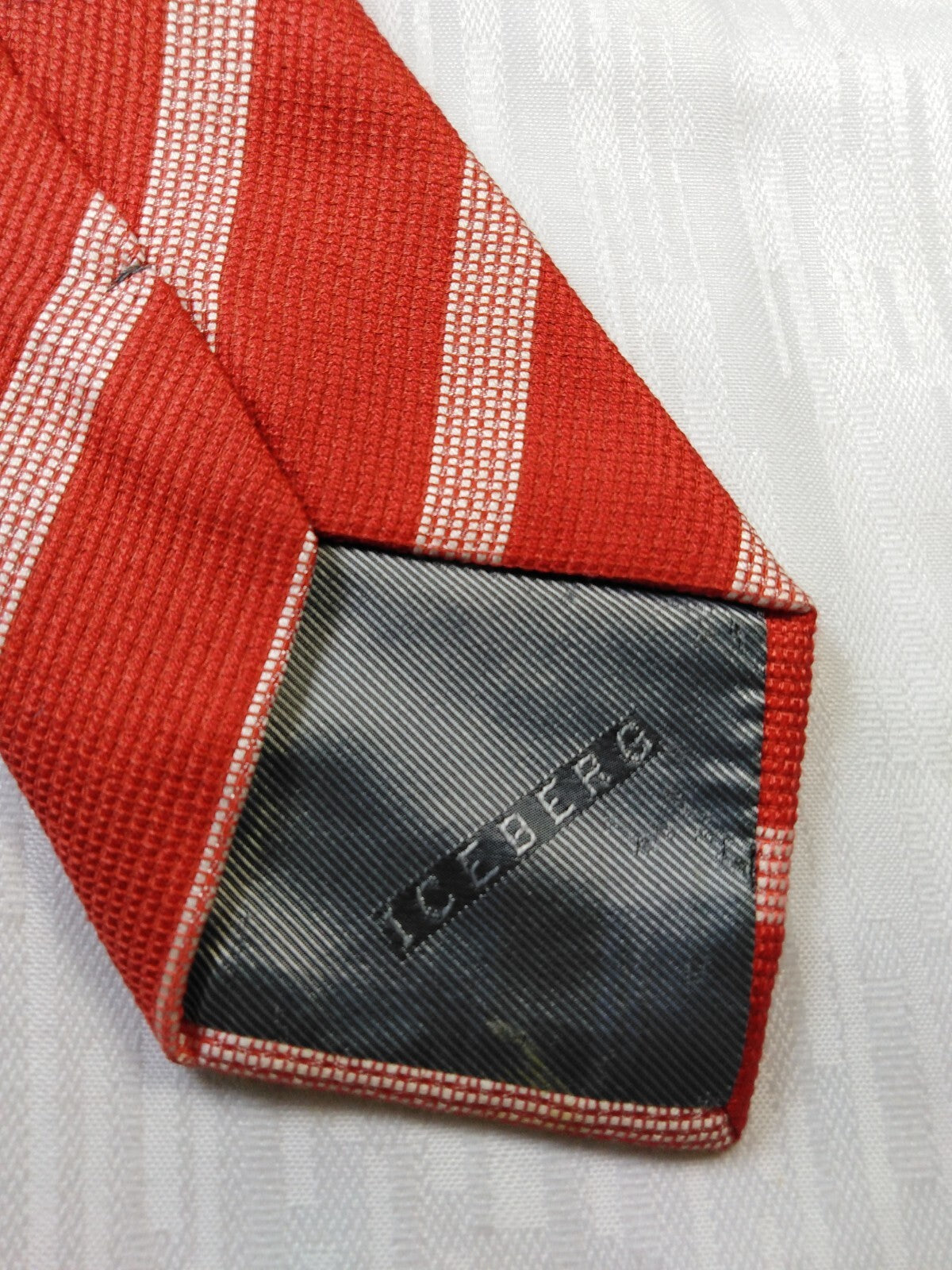 ICEBERG 100% SILK TIE SETA CRAVATTA NECKTIE MADE IN ITALY CLASSIC