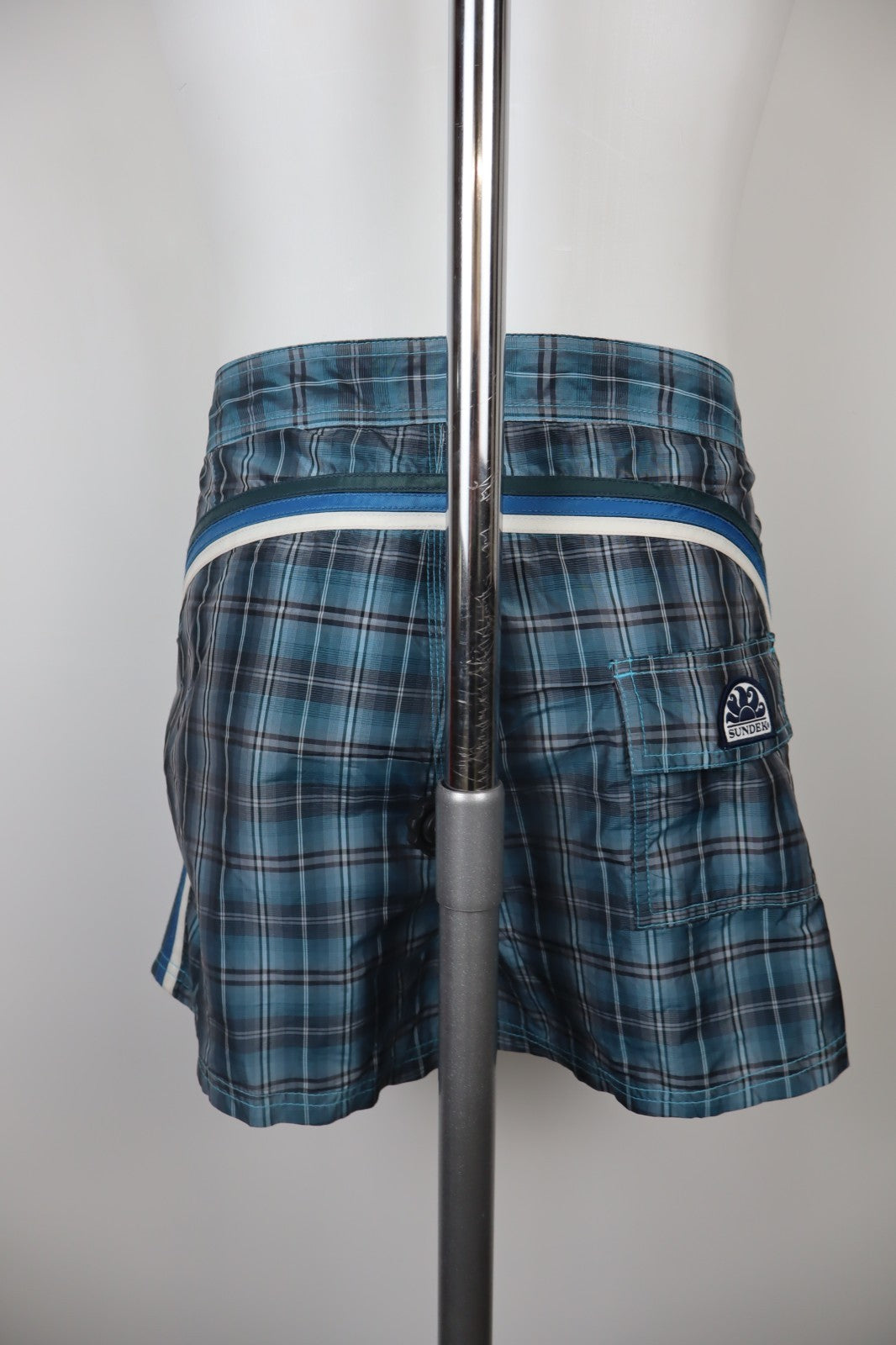 SUNDEK COSTUME PANTALONCINO MARE UOMO TG 36 MEN SWIMSUIT VINTAGE CASUAL LOGO