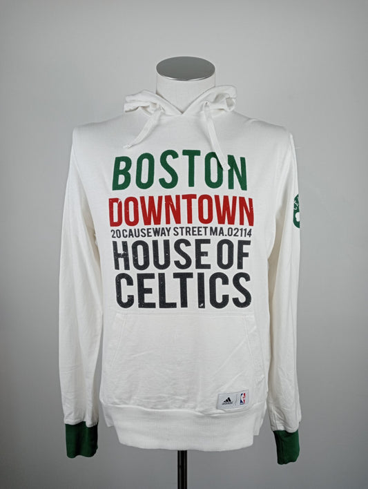 ADIDAS NBA FELPA BOSTON CELTICS BASKET CAPPUCCIO UOMO S MAN SPORT  SWEATSHIRT