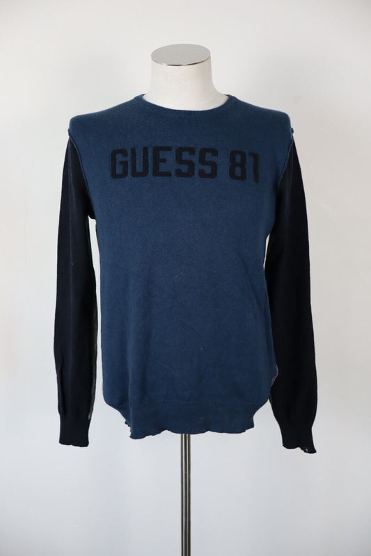 GUESS MAGLIONE VINTAGE UOMO Tg. S MAN SWEATER CASUAL LANA COTONE