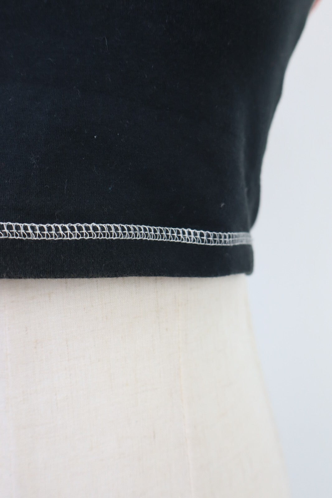 MAGLIA CROP TOP DONNA M WOMAN T-SHIRT STREETWEAR STAMPA LOGO URBAN Y2K 2000'S