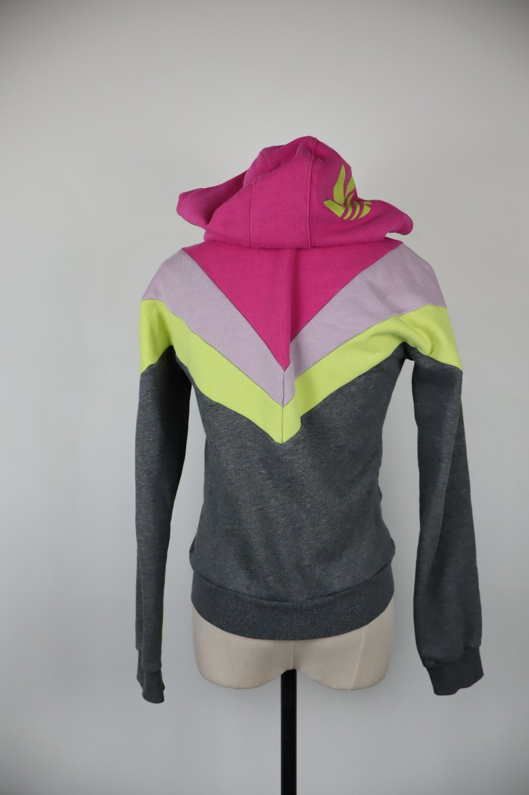ADIDAS FELPA CAPPUCCIO E ZIP DONNA Tg 36 WOMEN CASUAL VINTAGE SPORT SWEATSHIRT