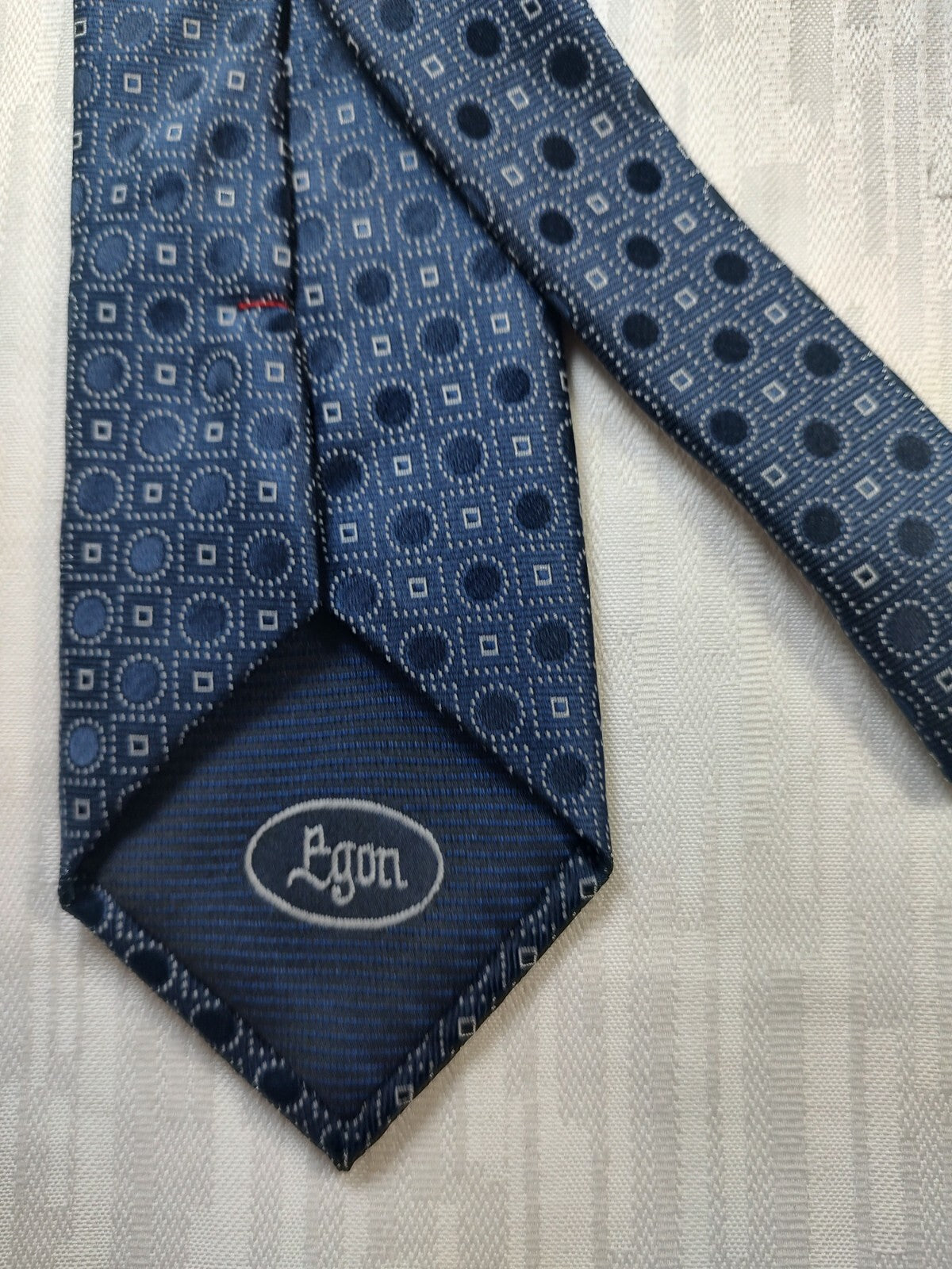 EGON VON FURSTENBERG 100% SILK TIE SETA CRAVATTA NECKTIE MADE IN ITALIA CLASSIC