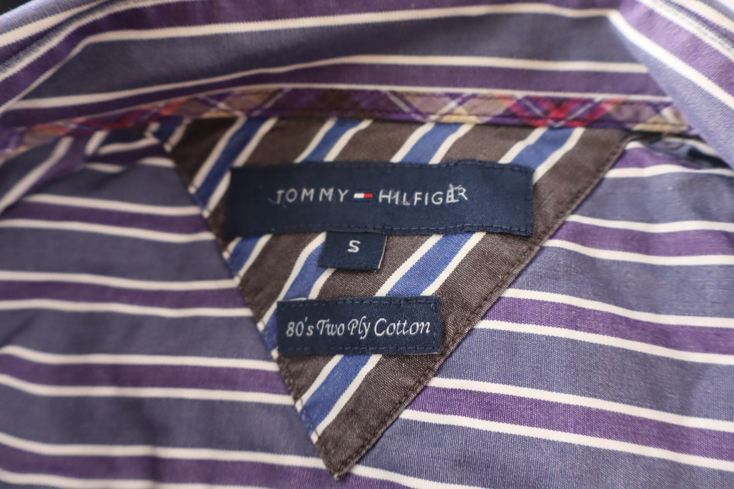 TOMMY HILFIGER CAMICIA MANICA LUNGA UOMO TG. S MAN CASUAL VINTAGE SHIRT COTONE