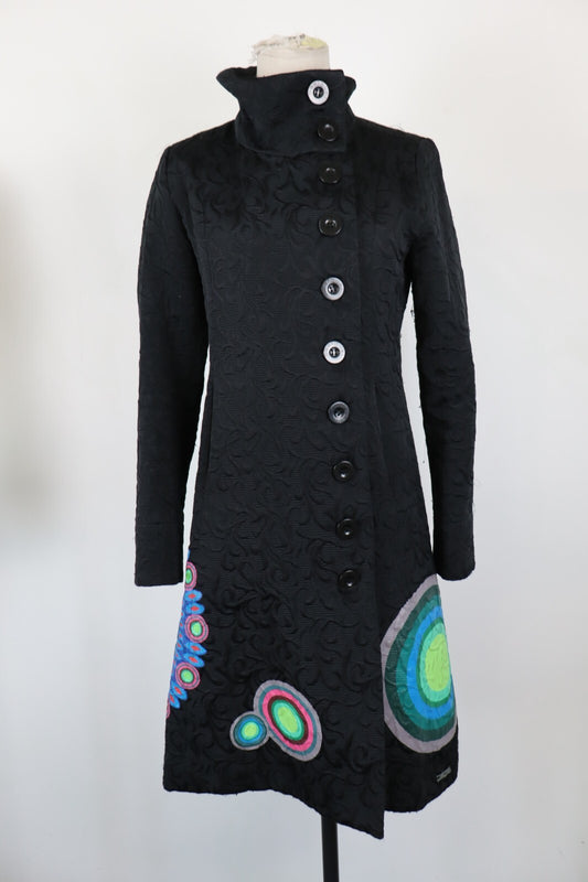 DESIGUAL CAPPOTTO DONNA COAT Tg 40 WOMEN VINTAGE CASUAL JACKET