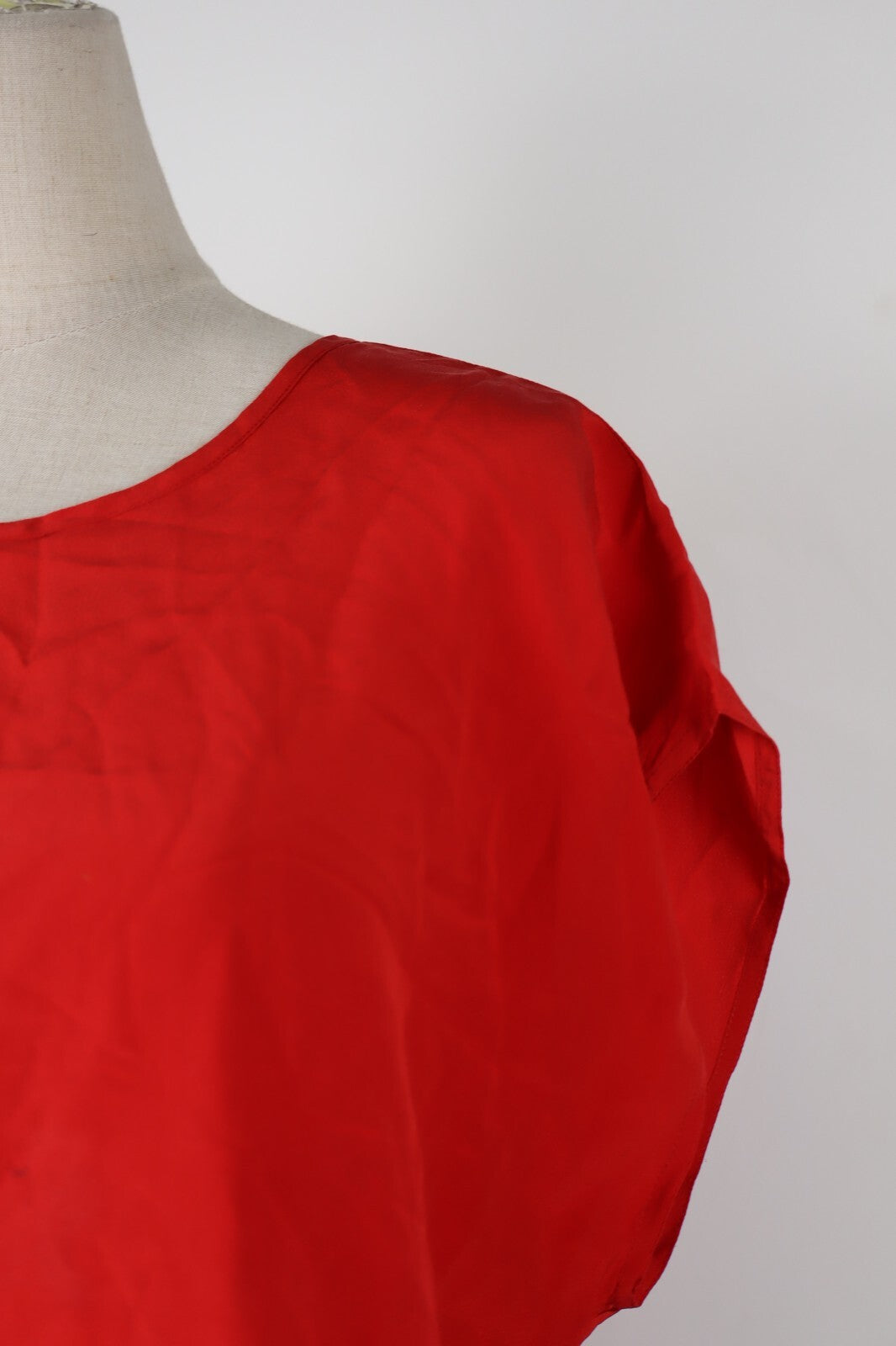 MARINA RINALDI MAGLIA DONNA TG. 21 WOMAN CASUAL T-SHIRT VINTAGE SETA SILK