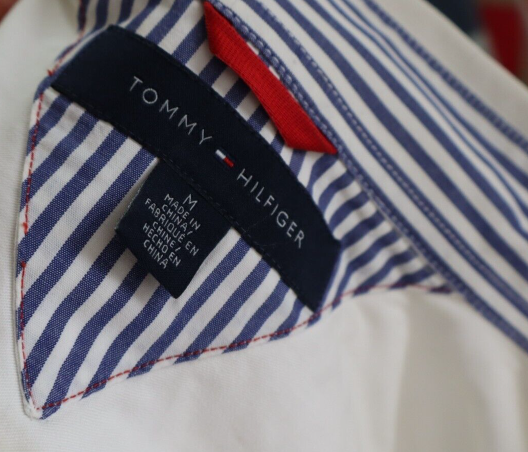 TOMMY HILFIGER CAMICIA UOMO TG. M MAN CASUAL VINTAGE SHIRT COTONE