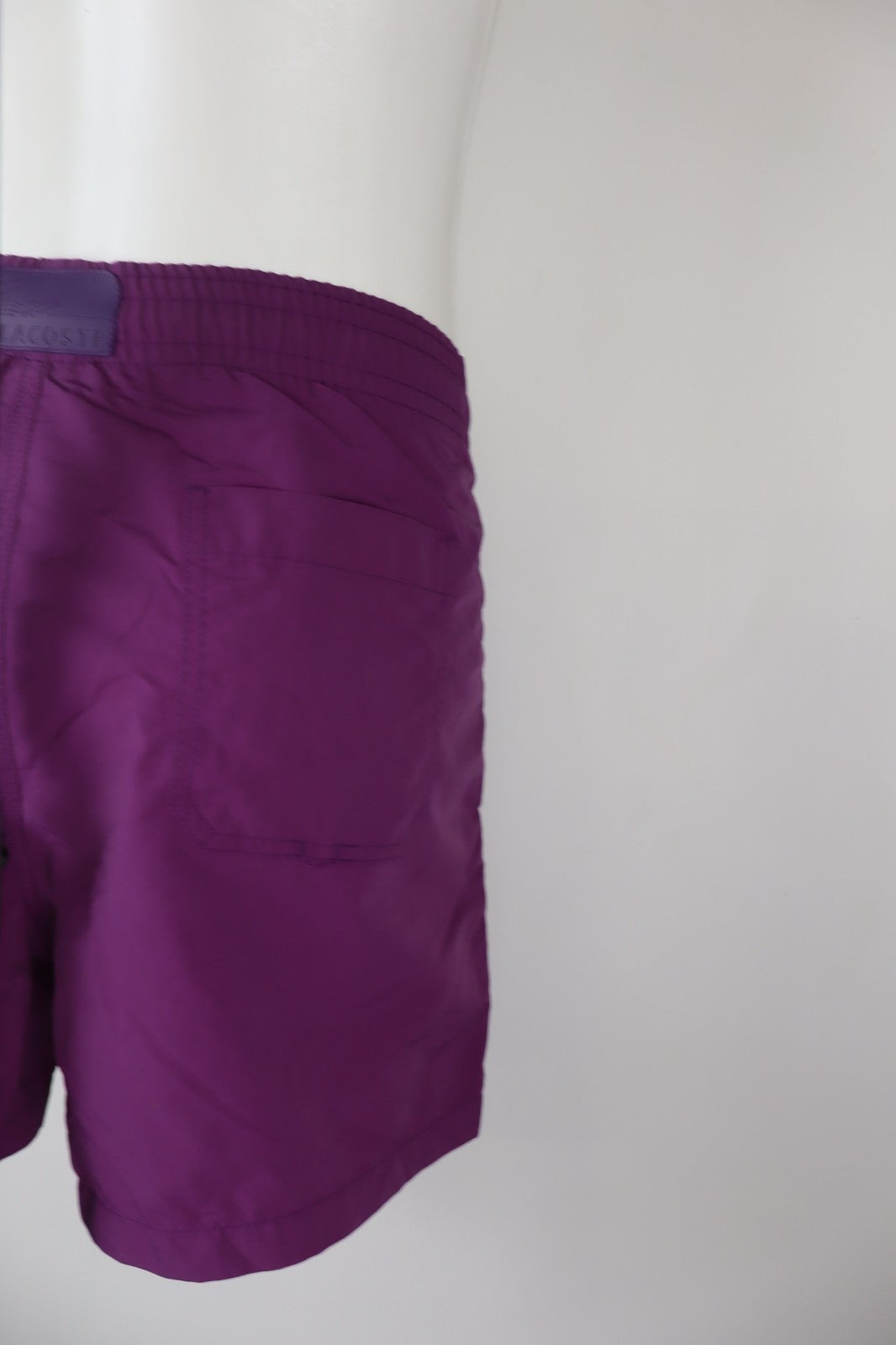 LACOSTE COSTUME PANTALONCINO MARE UOMO TG 4 MEN SWIMSUIT VINTAGE CASUAL LOGO