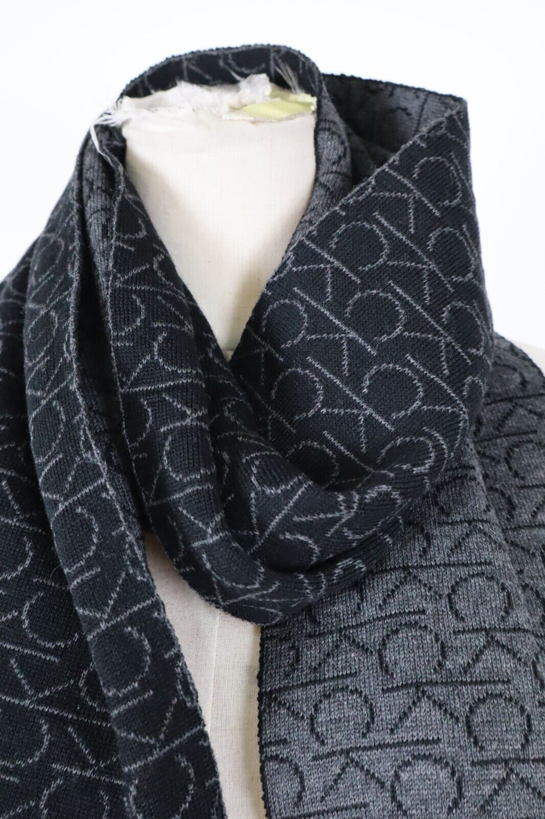CALVIN KLEIN CK SCIARPA UOMO DONNA UNISEX WOMAN MAN VINTAGE CASUAL SCARF CON TAG