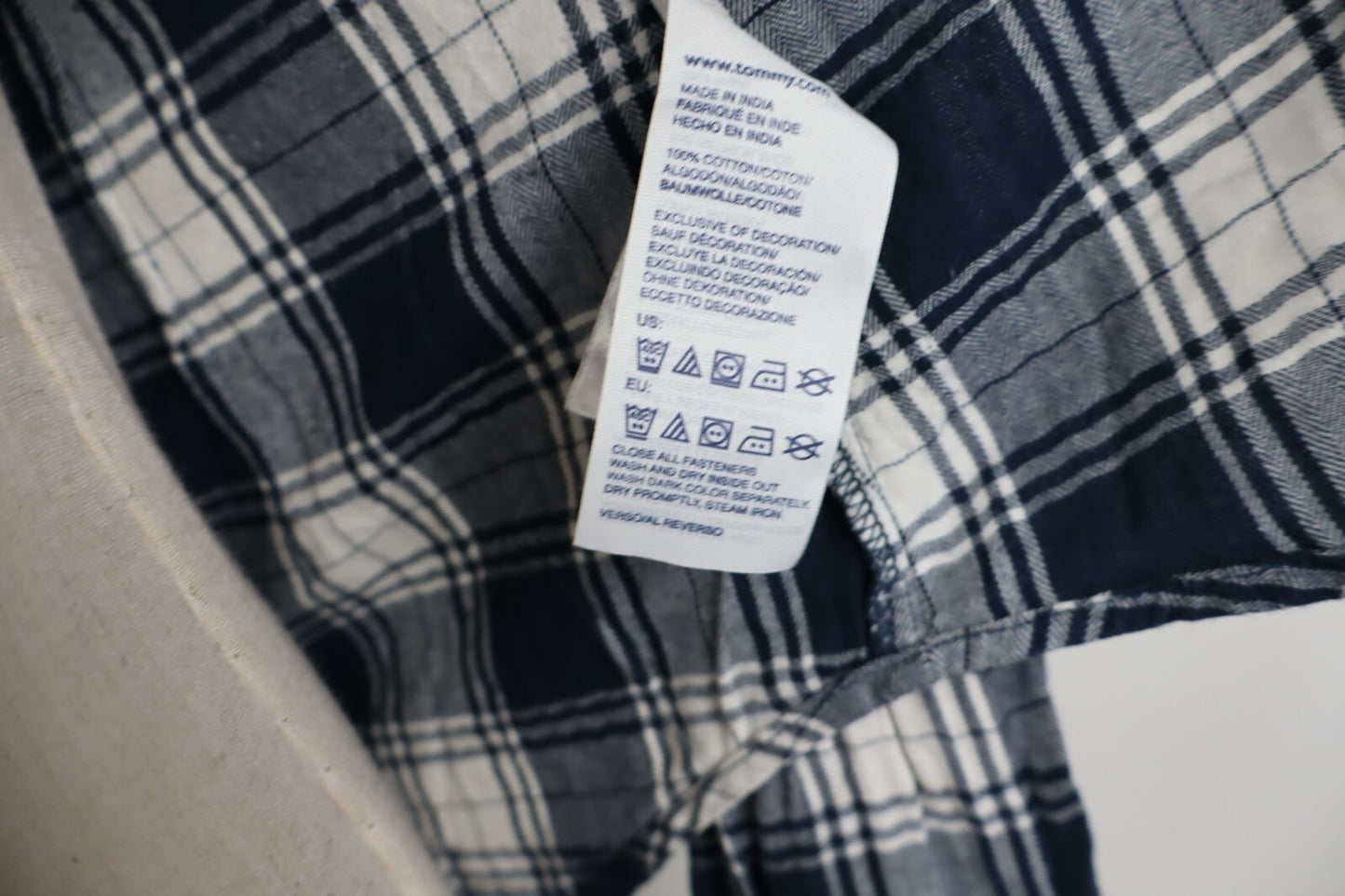 TOMMY HILFIGER CAMICIA DONNA TG. XS WOMAN SHIRT CASUAL VINTAGE COTONE COTTON