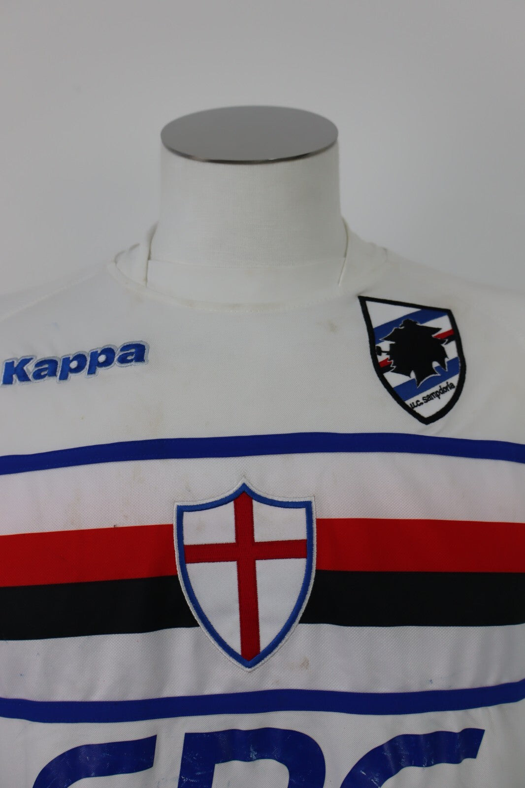 KAPPA SAMPDORIA PISANO N  26 MAGLIA CALCIO TG XL UOMO MAN T-SHIRT SOCCER SPORT