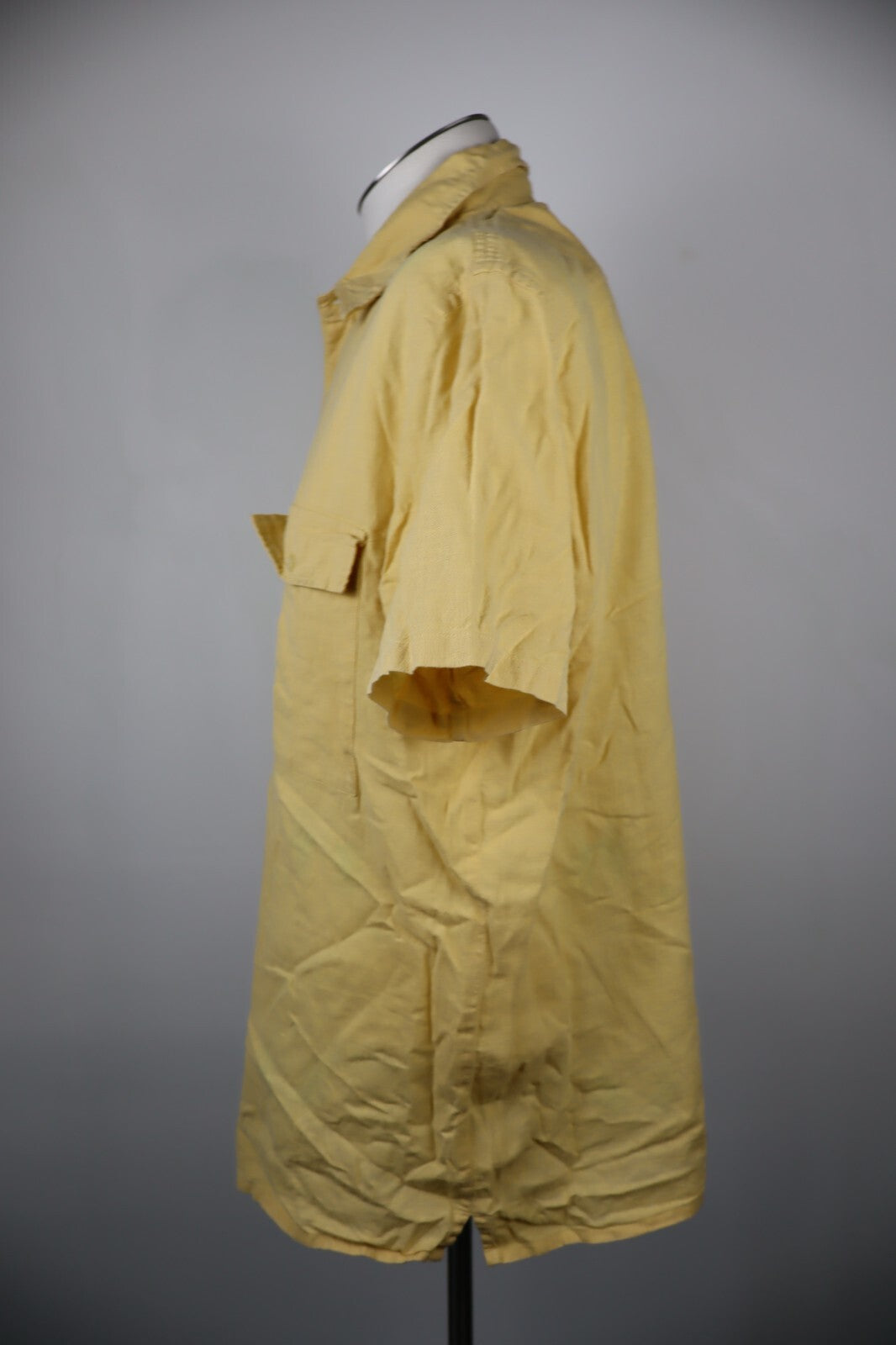 TRUSSARDI JEANS CAMICIA UOMO TG. XL MAN CASUAL VINTAGE SHIRT COTONE  LINO COTTON