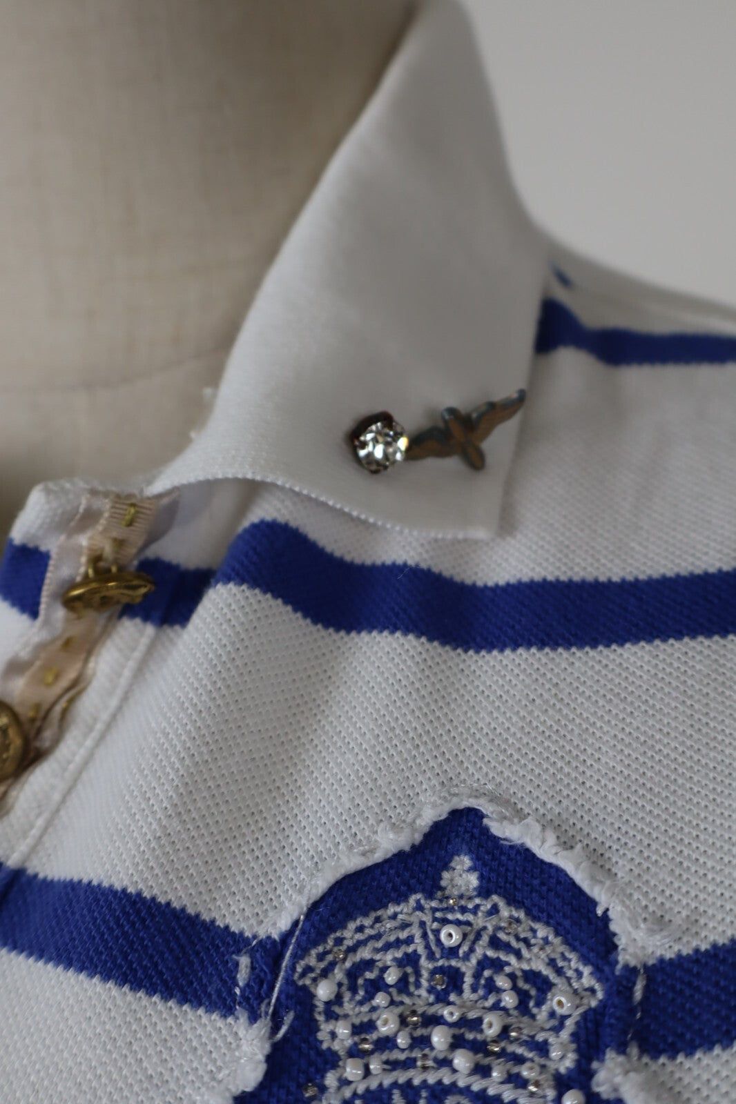 RALPH LAUREN POLO MAGLIA DONNA COTONE TG. S WOMAN SHIRT CASUAL VINTAGE