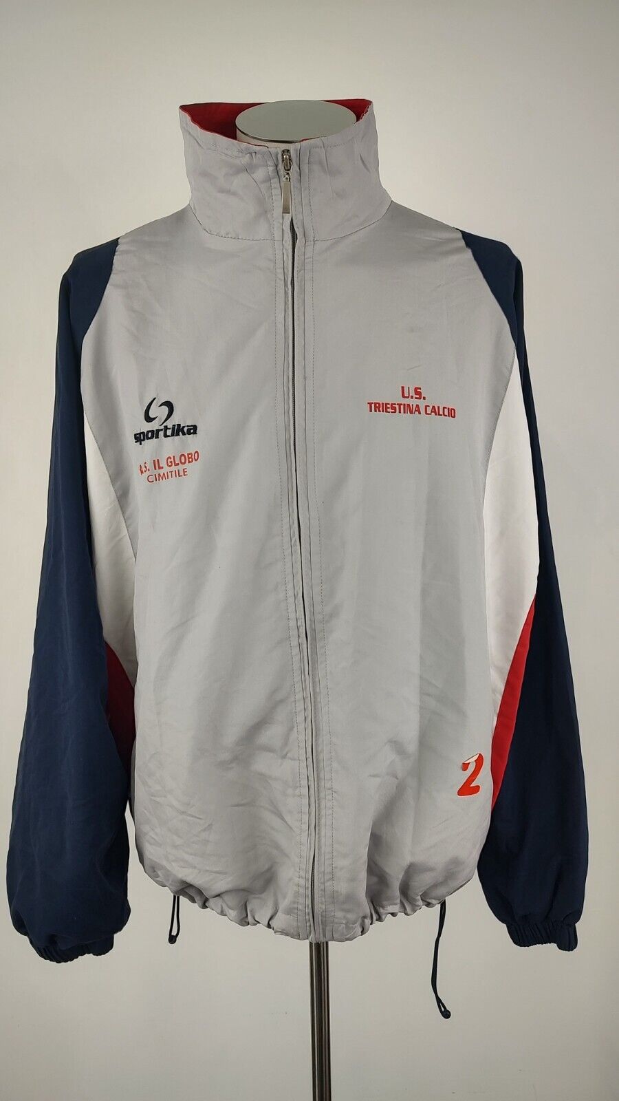 SPORTIKA U.S. TRIESTINA GIACCA SPORT CALCIO UOMO Tg XL VINTAGE MAN JACKET