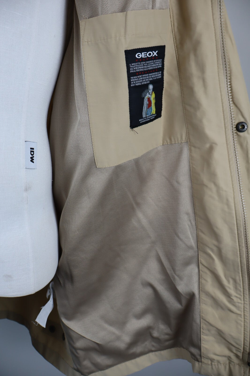GEOX RESPIRA GIUBBINO LEGGERO UOMO Tg 54 MAN CASUAL GIACCA VINTAGE JACKET