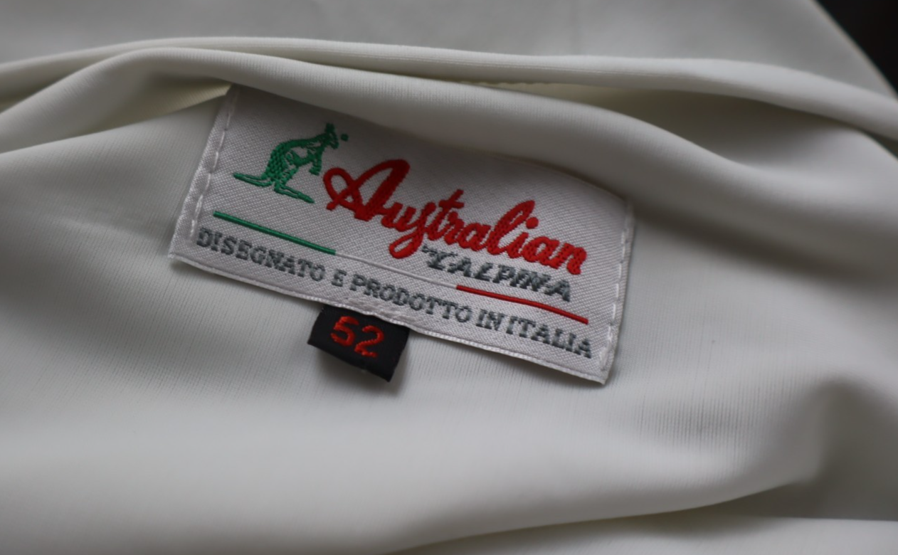 AUSTRALIAN MAGLIA UOMO TG 52 MAN COTTON T-SHIRT CASUAL  COTONE VINTAGE LOGO