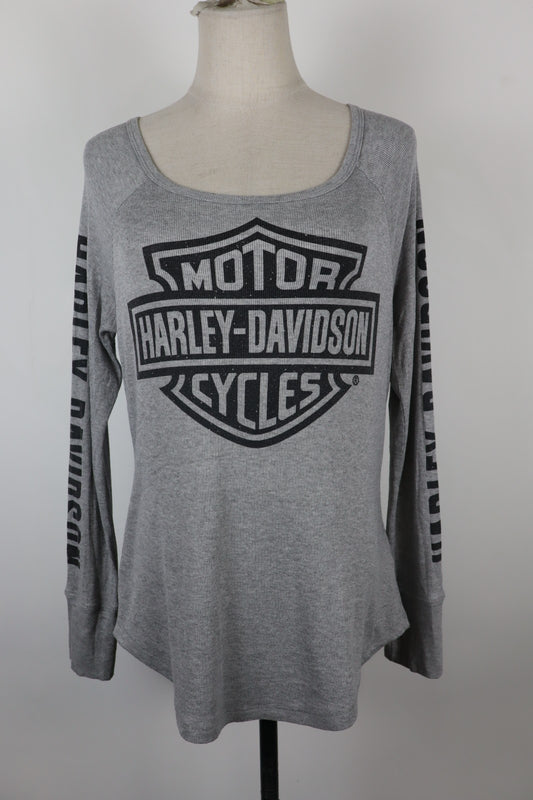 HARLEY DAVIDSON MAGLIA DONNA TG. M WOMAN CASUAL VINTAGE COTTON T-SHIRT COTONE