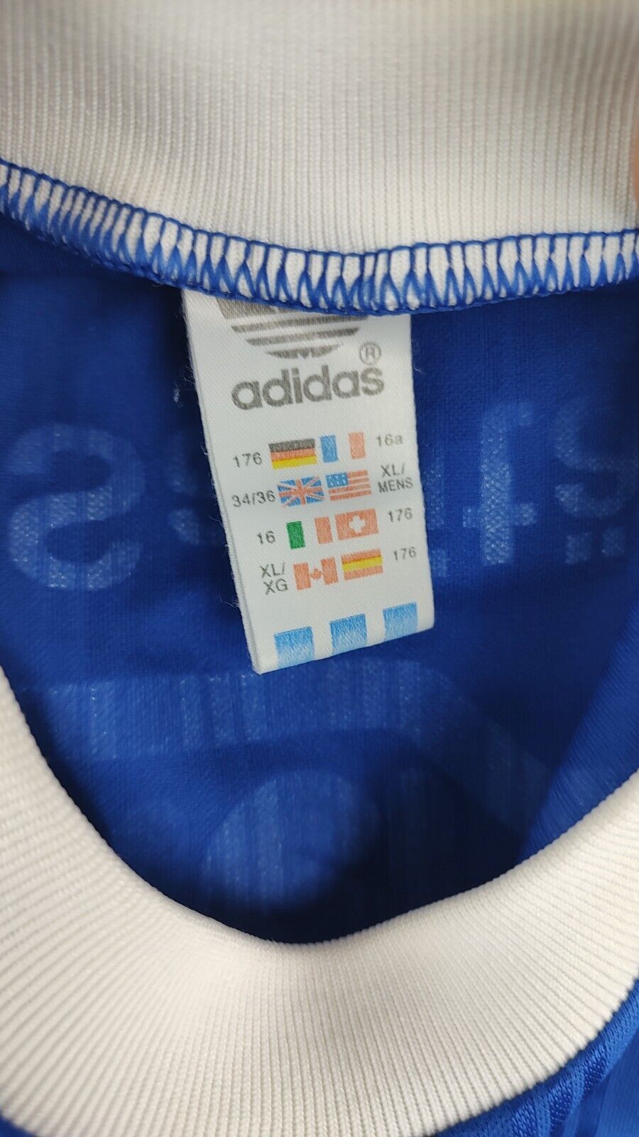 ADIDAS KOHLER N. 2 MAGLIA CALCIO UOMO Tg 16 SOCCER MAN JERSEY MADE IN UK