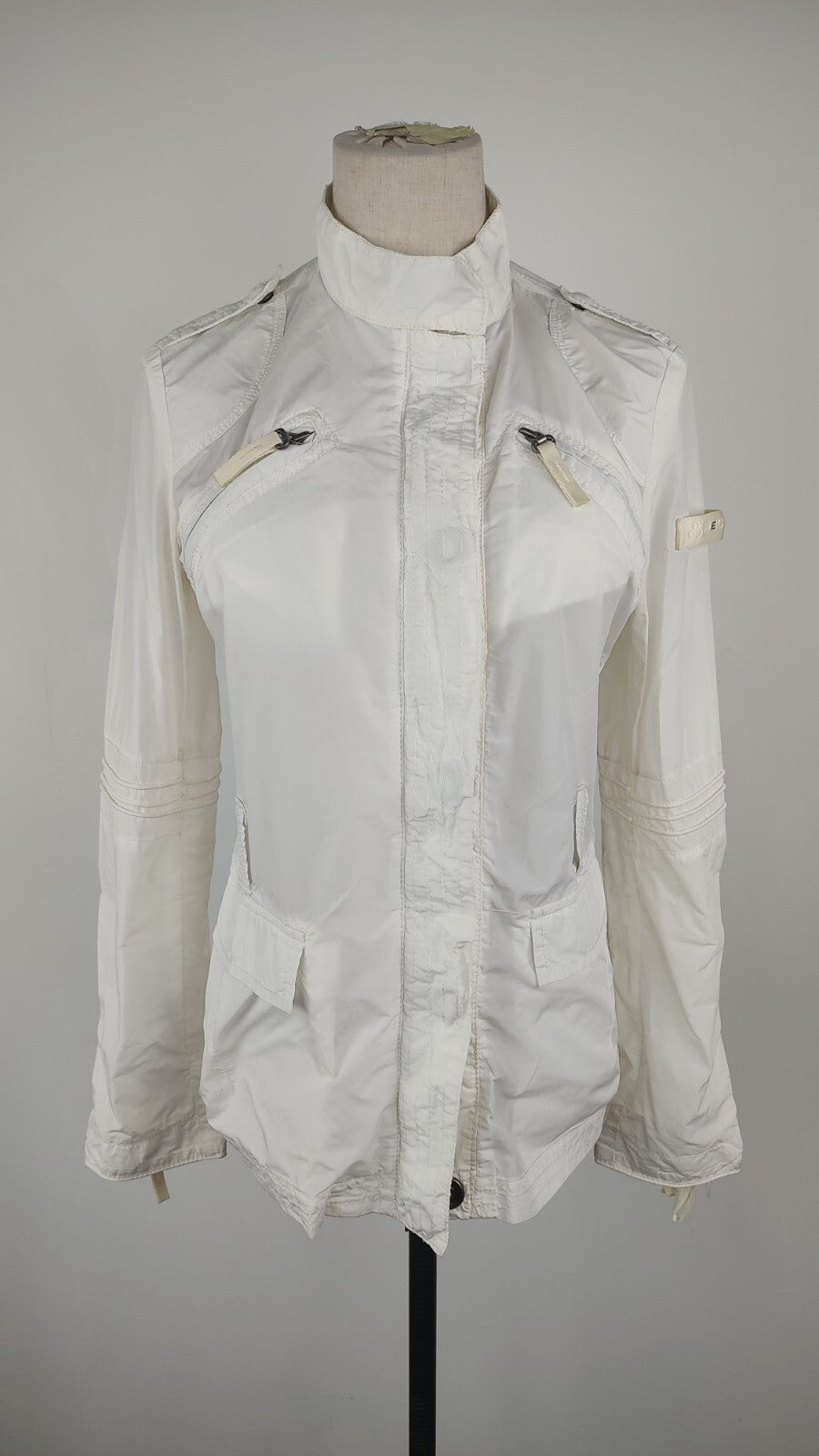 PEUTEREY GIUBBINO DONNA Tg. 40 WOMAN IMPERMEABILE CASUAL JACKET VINTAGE