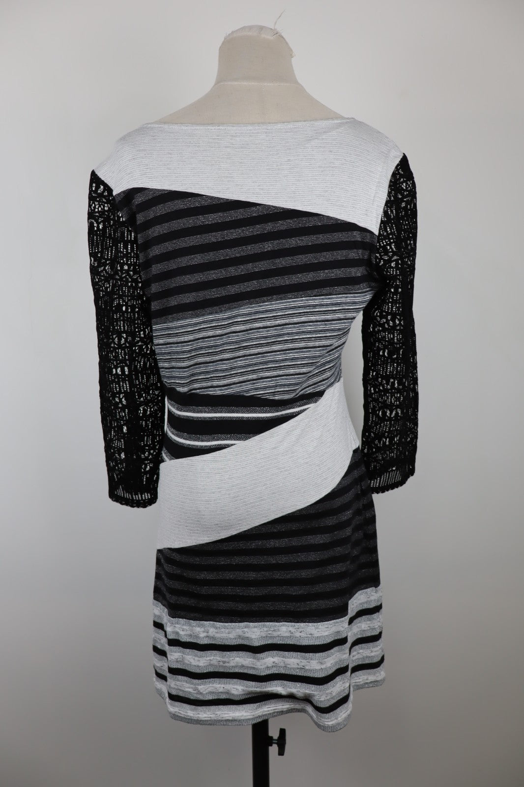 DESIGUAL VESTITO ABITO MANICHE 3/4 DONNA TG. XL WOMAN CASUAL VINTAGE DRESS