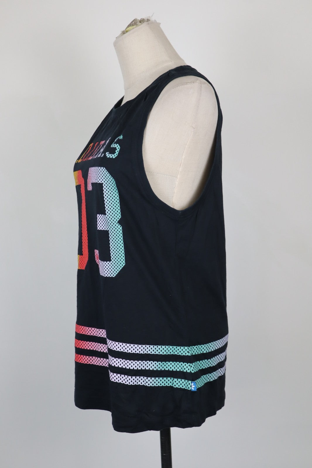 ADIDAS  MAGLIA DONNA TG. 48 WOMAN CASUAL VINTAGE T-SHIRT TOP COTONE