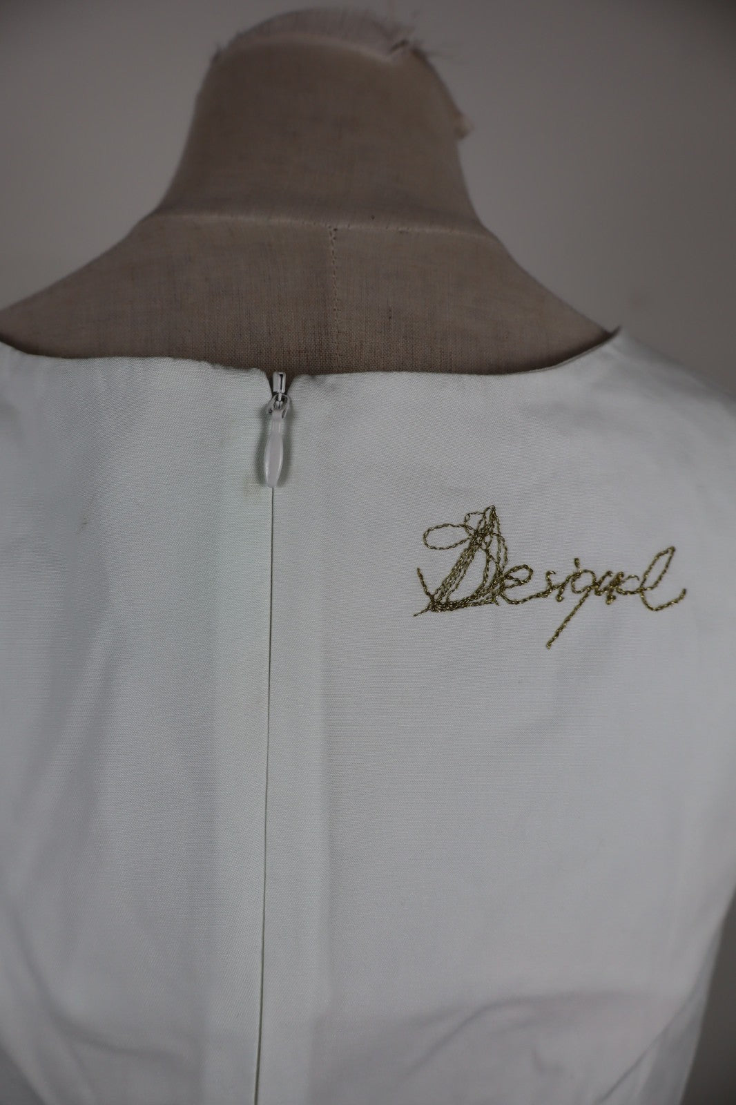 DESIGUAL VESTITO ABITO SMANICATO DONNA TG. 38 WOMAN CASUAL VINTAGE DRESS GEMME