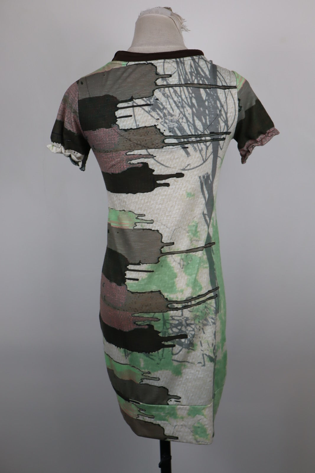 DESIGUAL VESTITO ABITO MEZZE MANICHE DONNA TG. S WOMAN CASUAL VINTAGE DRESS