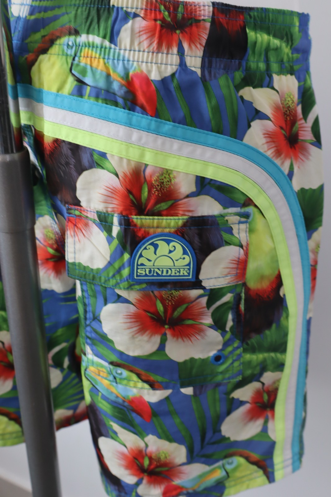 SUNDEK COSTUME PANTALONCINO MARE UOMO TG L MEN SWIMSUIT VINTAGE CASUAL