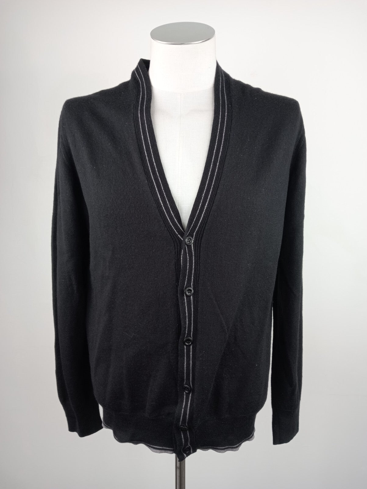 ENERGIE CARDIGAN MAGLIONE LANA WOOL UOMO TG 2XL MAN SWEATER CASUAL VINTAGE