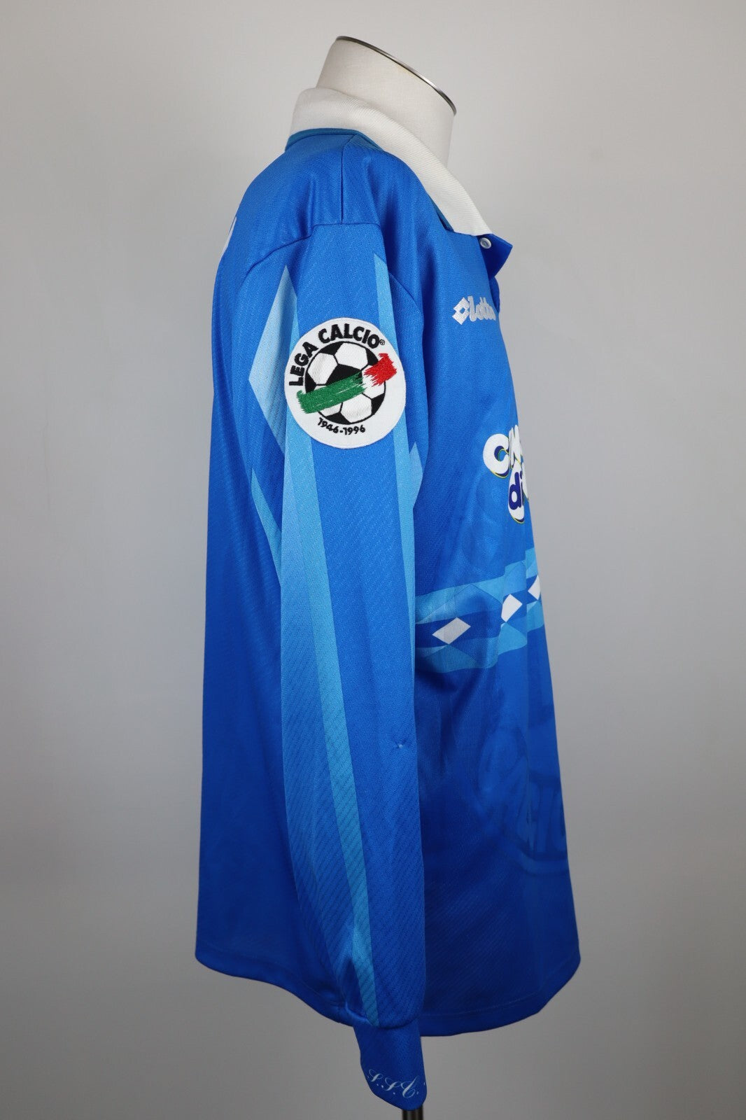 LOTTO NAPOLI TURRINI N 7 MAGLIA CALCIO UOMO TG XL JERSEY SOCCER MATCH WORN 96/97