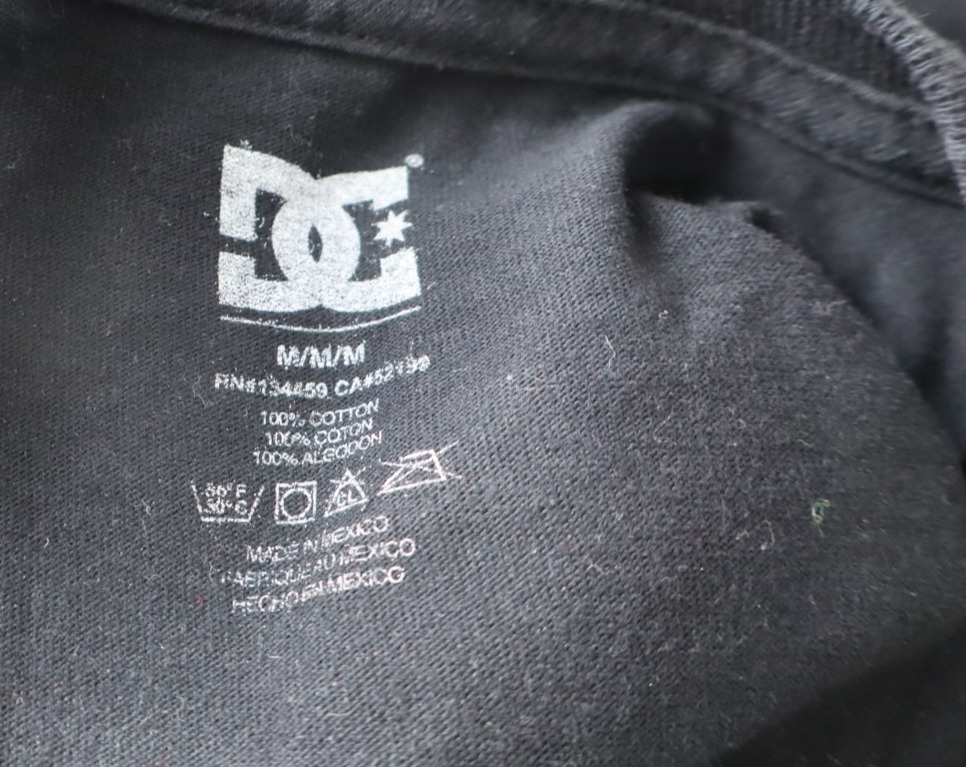 DC SHOES MAGLIA UOMO COTONE TG. M MAN SHIRT CASUAL VINTAGE COTTON BLOCK 43