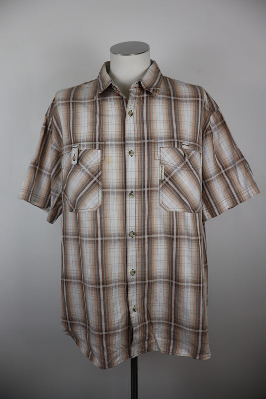 COLUMBIA CAMICIA UOMO TG. 2XL MAN CASUAL SPORTSWEAR VINTAGE SHIRT MANICA CORTA