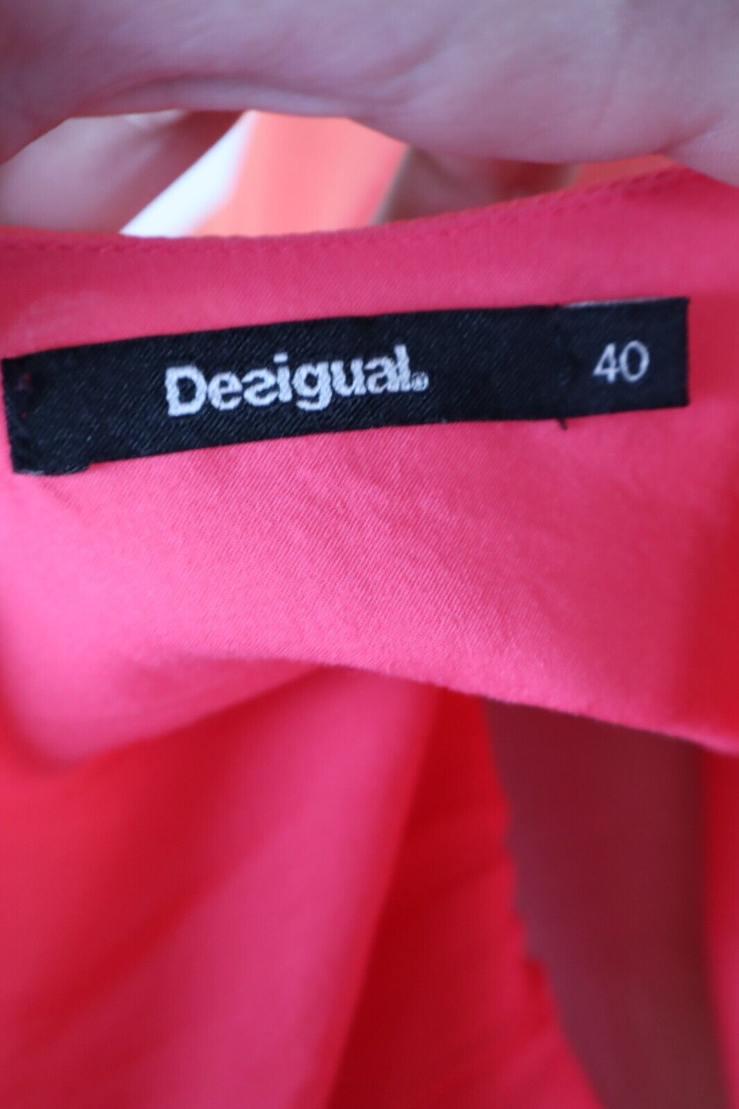 DESIGUAL VESTITO DONNA TG. 40 WOMAN CASUAL VINTAGE DRESS